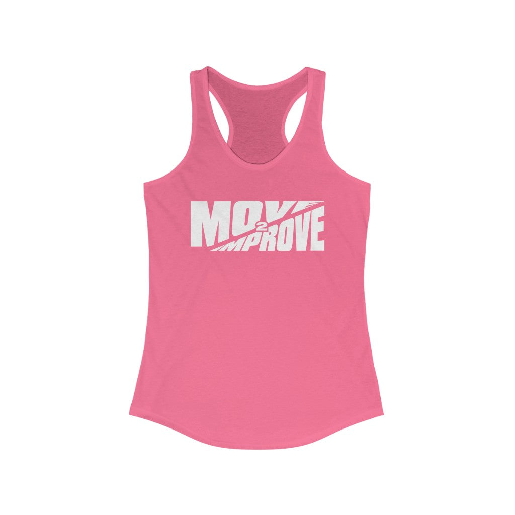 "Move 2 Improve" Women's Ideal Racerback Tank