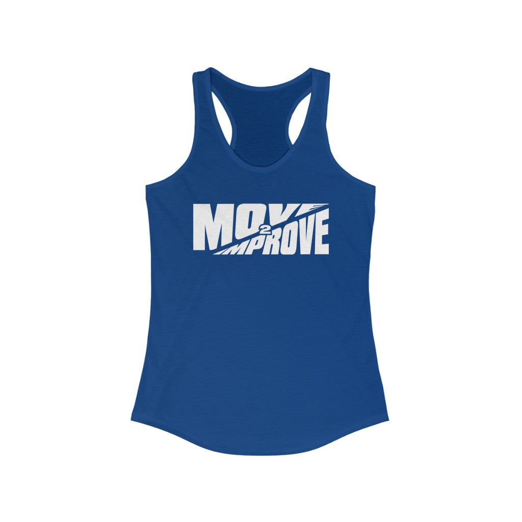 "Move 2 Improve" Women's Ideal Racerback Tank