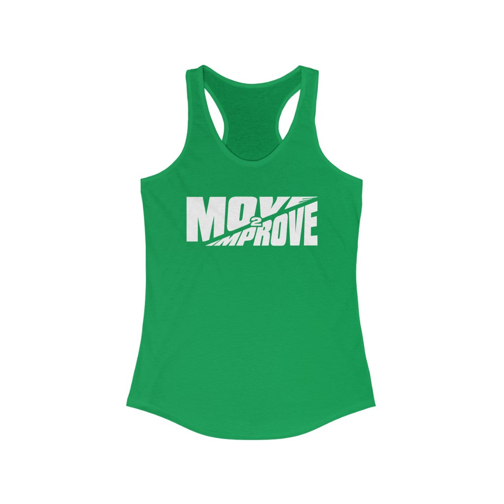 "Move 2 Improve" Women's Ideal Racerback Tank