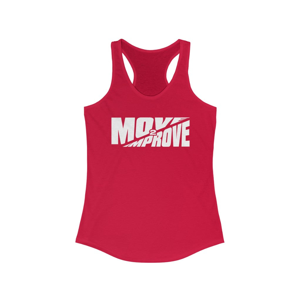 "Move 2 Improve" Women's Ideal Racerback Tank