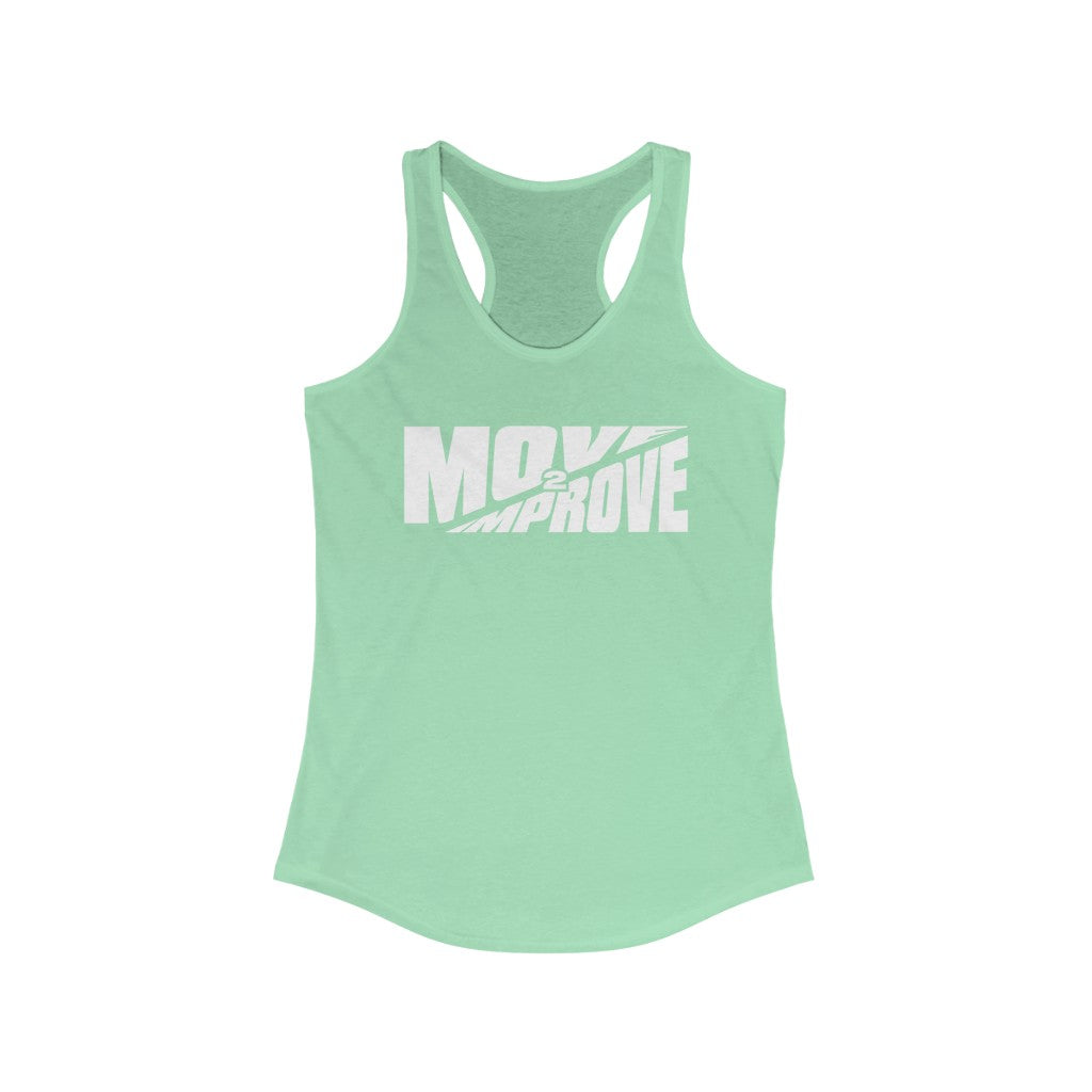 "Move 2 Improve" Women's Ideal Racerback Tank