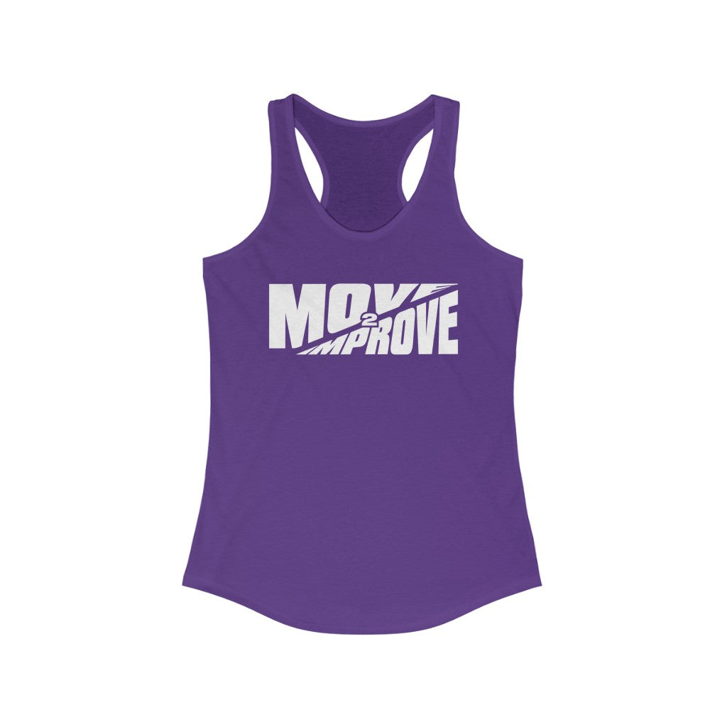"Move 2 Improve" Women's Ideal Racerback Tank
