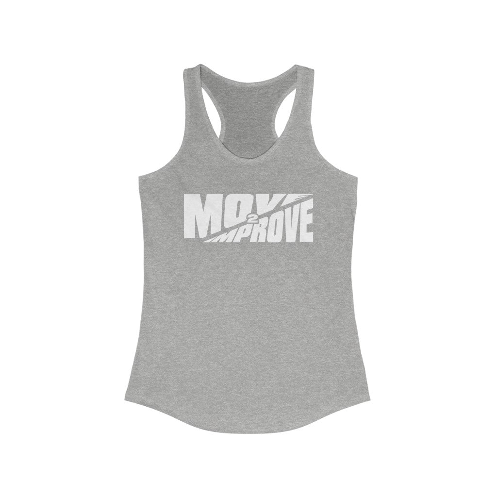 "Move 2 Improve" Women's Ideal Racerback Tank