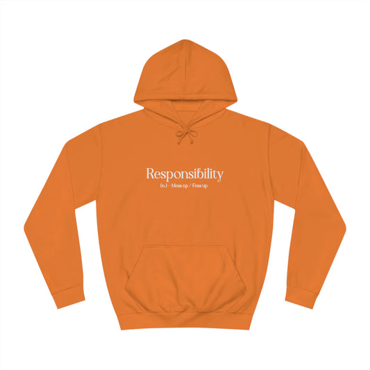 “Responsibility” Unisex College Hoodie